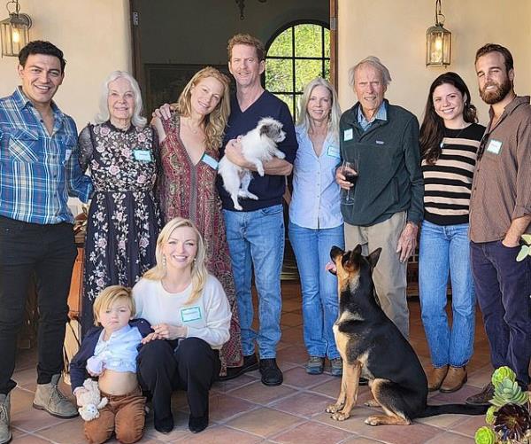 Clint, Alison and members of the Eastwood family.